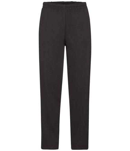 Fruit of the Loom Classic Open Hem Jog Pants - BLK - 3XL
